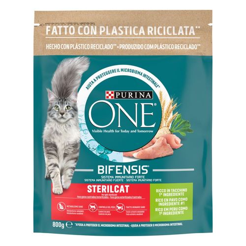 Purina One Bifensis Sterilcat Crocchette Gatti Tacchino e Frumento
