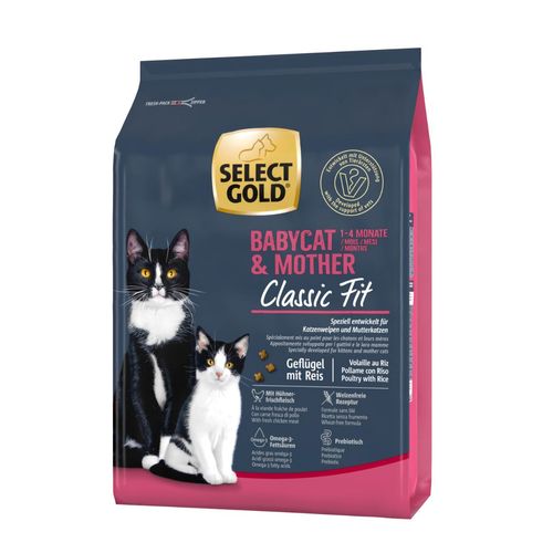 Select Gold Babycat&Mother Classic Fit con Pollame e Riso
