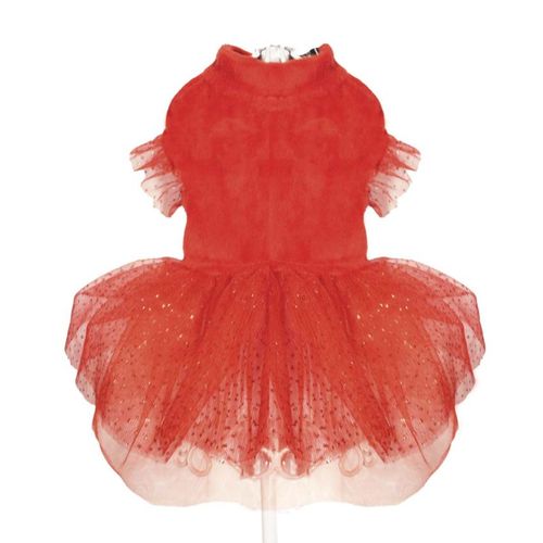 Croci Vestito Sparkling Rosso per Cane