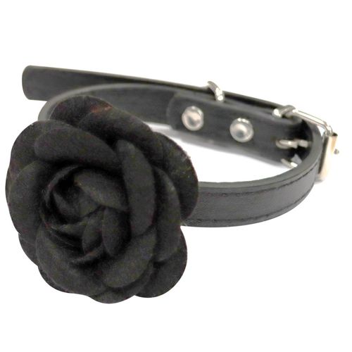 Croci Collare per Cane Black Rose