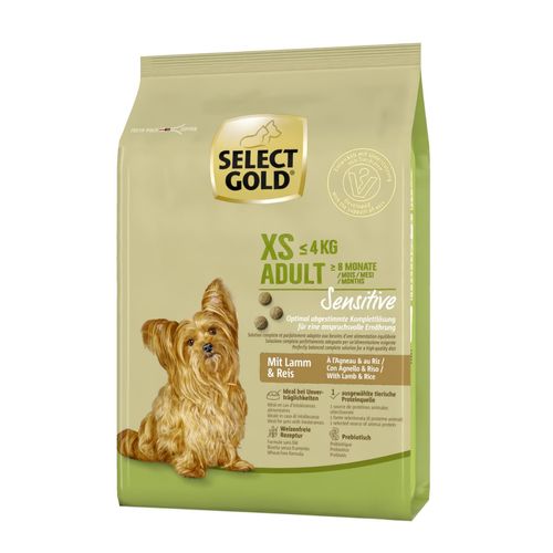 Select Gold Sensitive XS Adult con Agnello e Riso