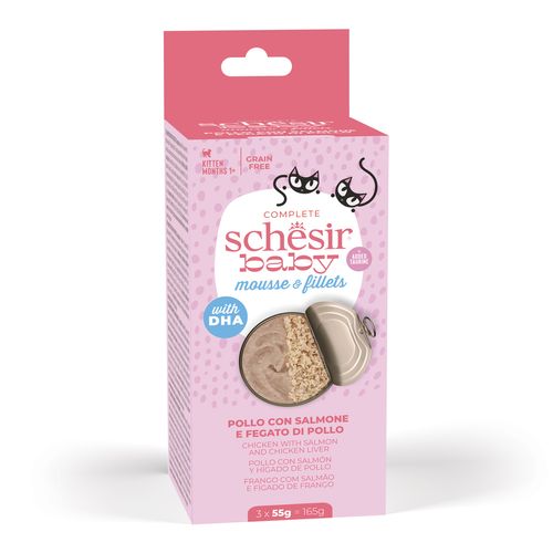 Schesir Baby Kitten Lattina Multipack 3X55G