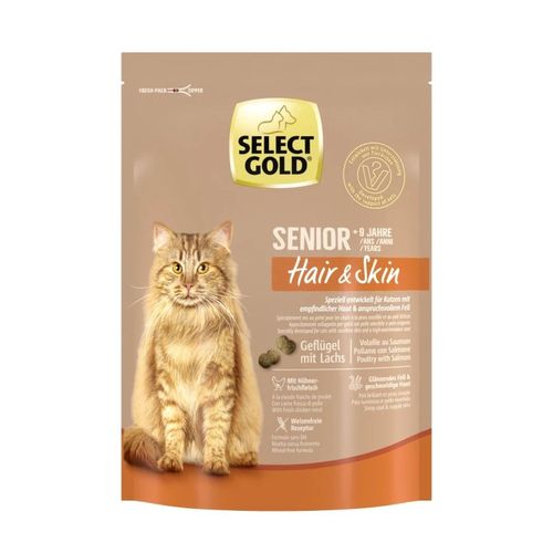 Select Gold Cat Senior Hair&Skin Pollame e Salmone