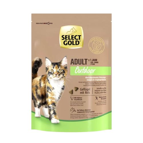 Select Gold Cat Outdoor Adult Pollame e Riso