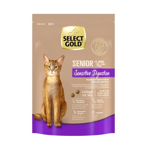 Select Gold Cat Sensitive Digestion Senior Pollame con Riso