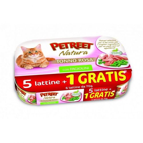 Petreet Natura Cat Lattina Multipack 6x70G