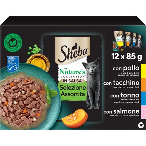 Sheba Nature’s Collection Selezione Assortita Cat Busta Multipack 12x85G