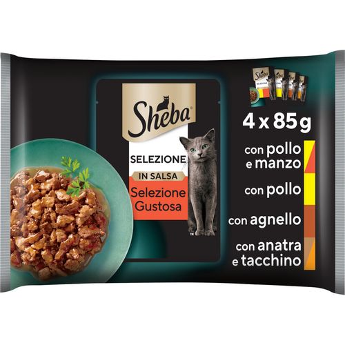 Sheba Selezione Cat Busta Multipack 4x85G