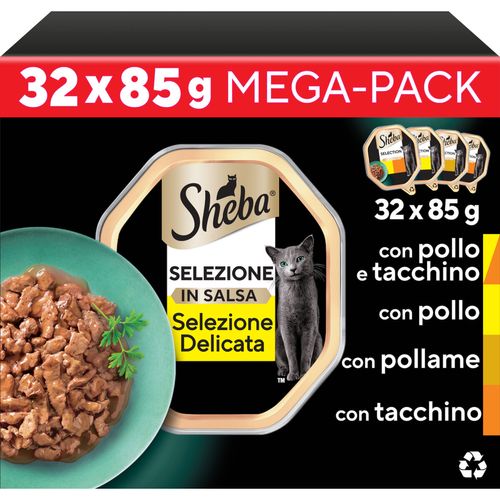 Sheba Selezione Delicata Cat Vaschetta Multipack 32x85G
