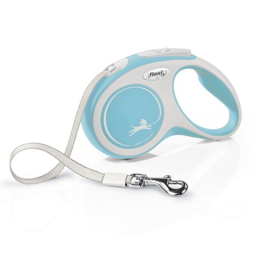 Guinzaglio New Comfort Tape Azzurro 5 Metri