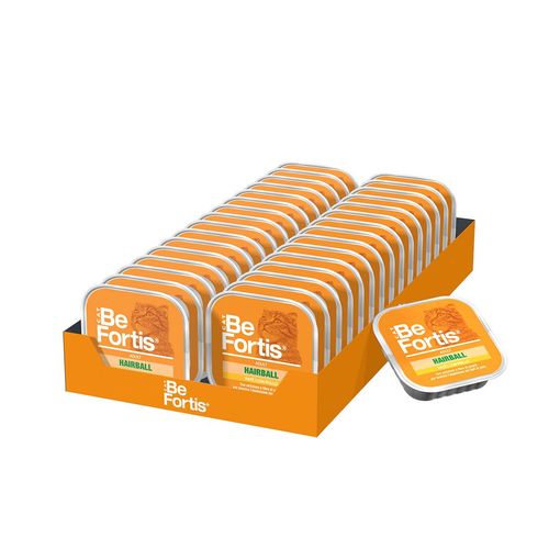 BeFortis Cat Hairball Vaschetta Multipack 32x100G