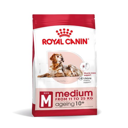Royal Canin Medium Ageing 10+ Alimento Secco Completo per Cani Anziani di Taglia Media
