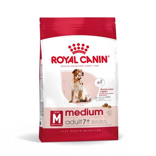 Royal Canin Medium Adult 7+ Alimento Secco Completo per Cani Maturi di Taglia Media