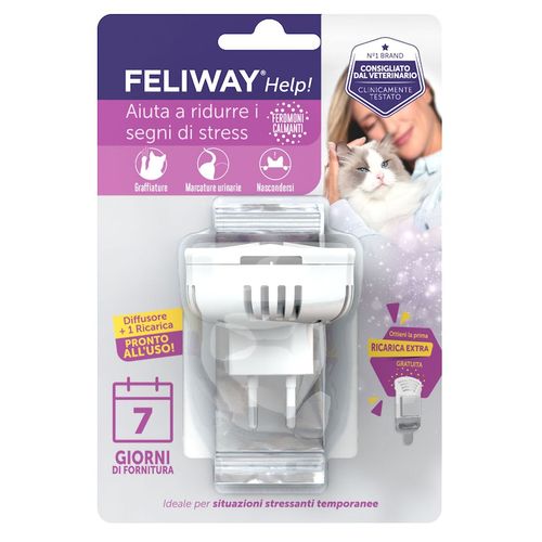 Feliway Help Diffusore e Ricarica 7 Giorni