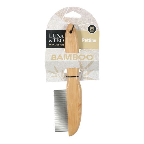 Luna&Teo Pettine in Bamboo per Cane