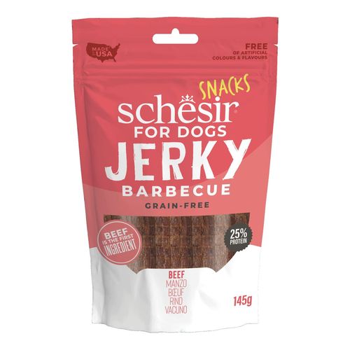 Schesir Dog Snack Jerky BBQ Manzo