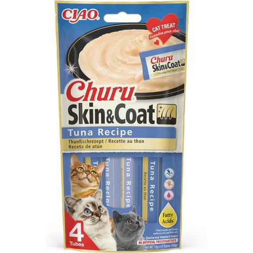 Churu Snack Stick Gatto Skin&Coat 4x14G