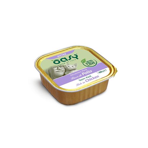 Oasy Kitten Delizioso Paté Vaschetta Multipack 16x100G
