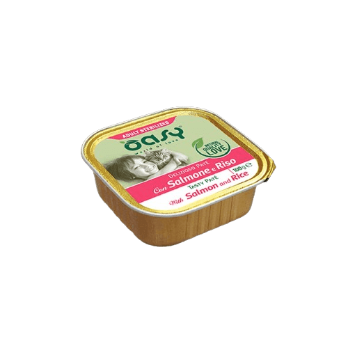 Oasy Cat Sterilised Delizioso Paté Vaschetta Multipack 16x100G