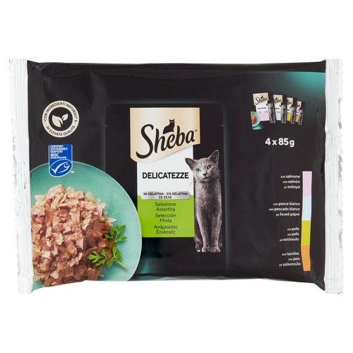 Sheba Cat Delicatezze Selezione Assortita Busta Multipack 4x85G