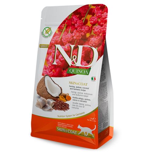 N&D Quinoa Gatto Adult Skin&Coat Aringa