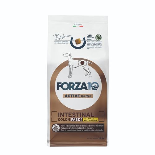 Forza10 Dog Active Vet Diet Intestinal Colon Fase 1 con Agnello