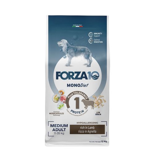 Forza10 MonoDiet Medium Dog Agnello
