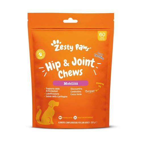 Zesty Paws Hip&Joint Chews Mobilità Cane Alimento Complementare
