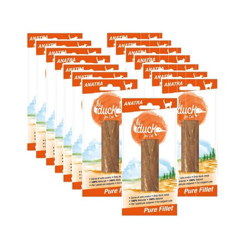 Kit Risparmio 15x15G Hi Duck Snack Cat Pure Fillet