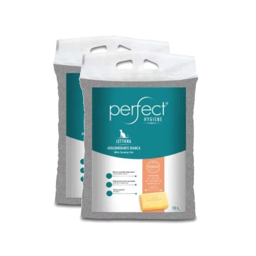 Kit Risparmio 2x10L Perfect Lettiera Agglomerante per Gatti
