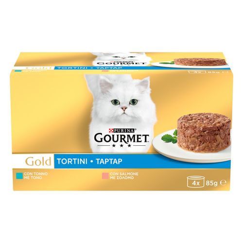 Gourmet Gold Tortini Cat Lattina Multipack 4x85G