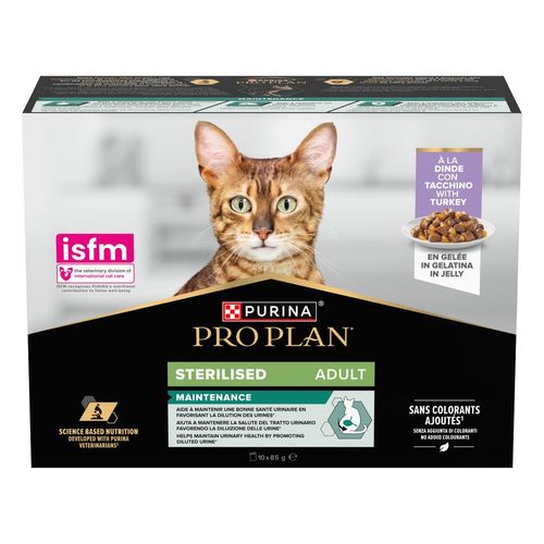 Purina Pro Plan Sterilised Cat Maintenance Busta Multipack 10X85G