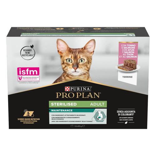 Purina Pro Plan Sterilised Cat Lattina Multipack 12X85G
