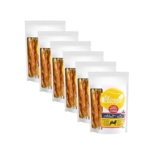Kit Risparmio 6x70G Hi Chicken Snack Cane Bastoncini