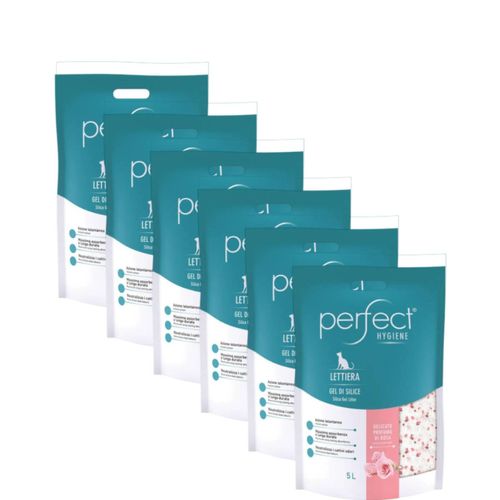 Kit Risparmio 6x5L Perfect Lettiera Gatto Silicio