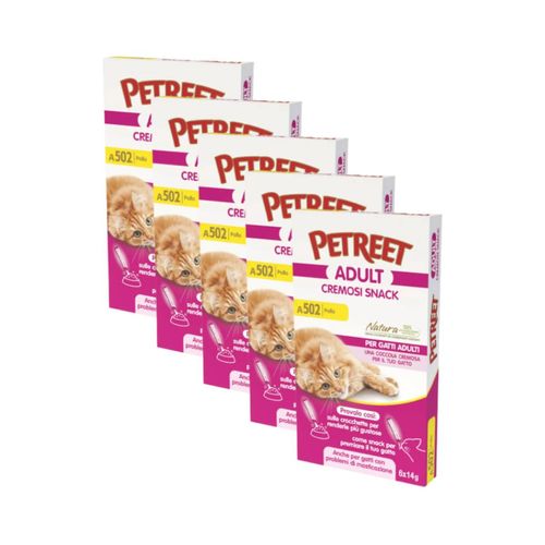 Kit Risparmio 30x14G Petreet Cat Snack Cremosi