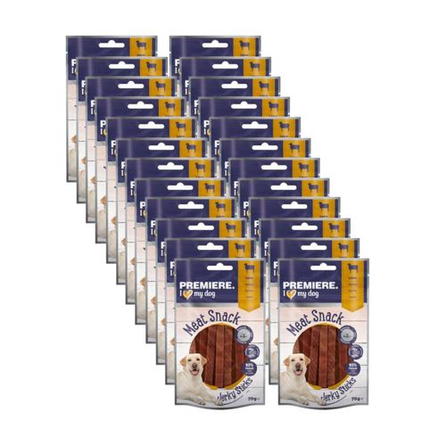 Kit Risparmio 24x70G Premiere Snack Dog Meat Jerkys