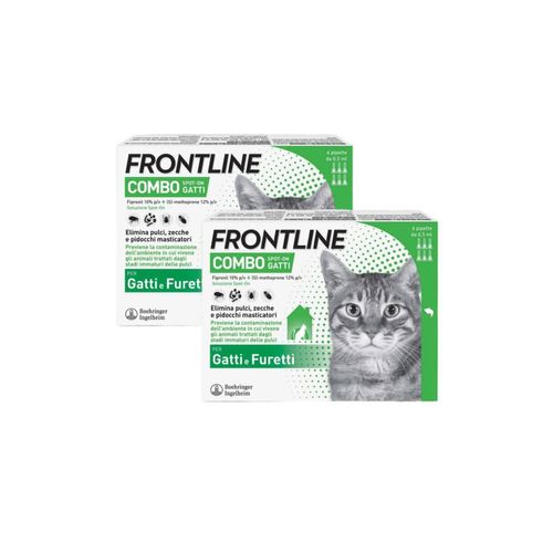 Frontline Combo Gatti x6 Antiparassitario Contro Pulci, Zecche E Pidocchi