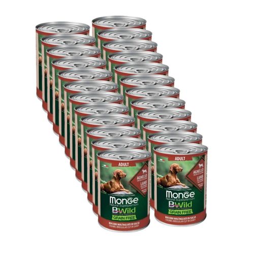 Kit Risparmio 24x400G Monge Dog Bwild
