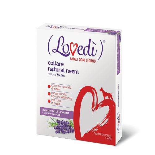 Lovedì Collare Naturale per Cane Neem e Lavanda
