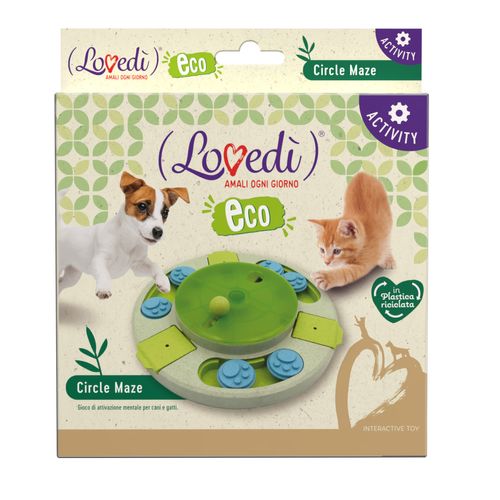 Lovedì Eco Gioco Cane e Gatto Puzzle Activity Circle Maze