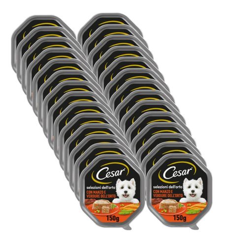 Kit Risparmio 28x150G Cesar Dog Selezioni dell'Orto