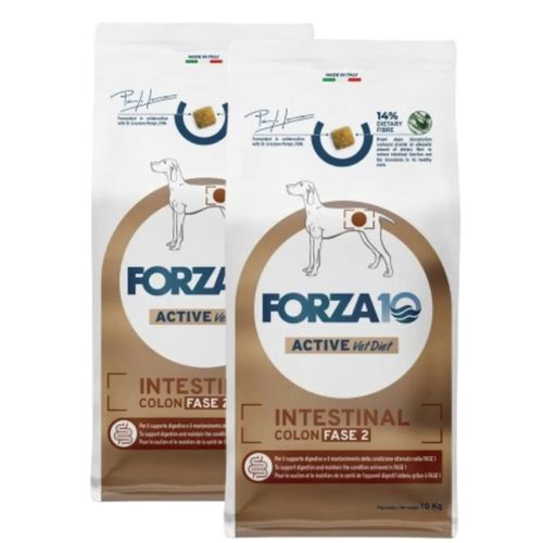 Kit Risparmio 2x10KG Forza10 Dog Active Vet Diet Intestinal Colon Fase 2