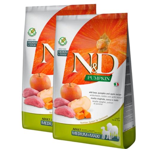 Kit Risparmio 2x12KG N&D Pumpkin Adult Medium Maxi
