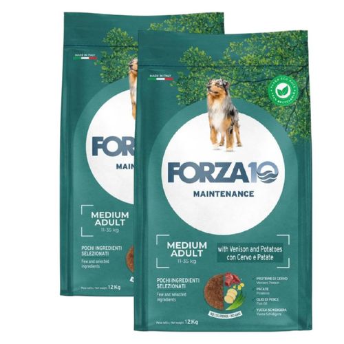 Kit Risparmio 2x12KG Forza10 Medium Adult Maintenance Cervo