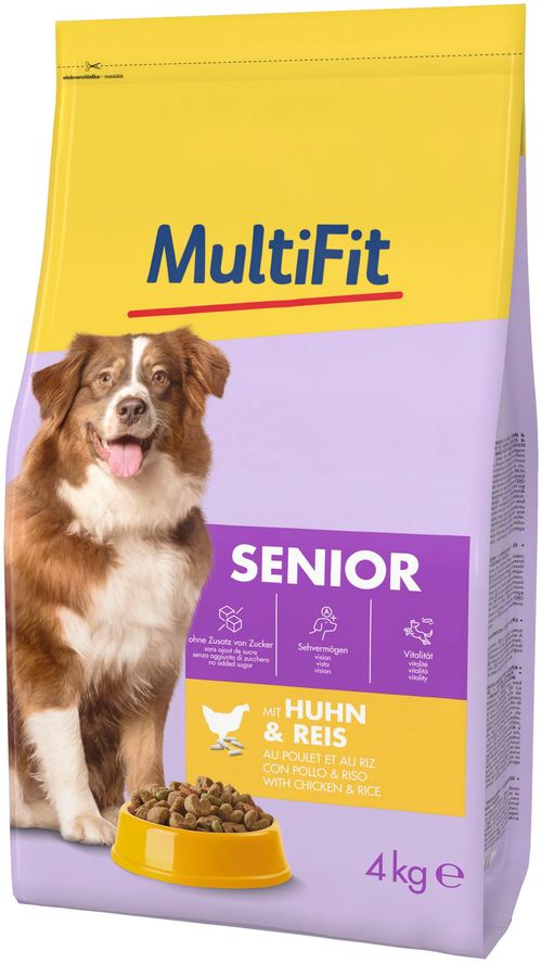MultiFit Dog Senior con Pollo e Riso
