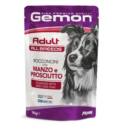 Gemon Dog Adult All Breeds Busta Multipack 24x100G