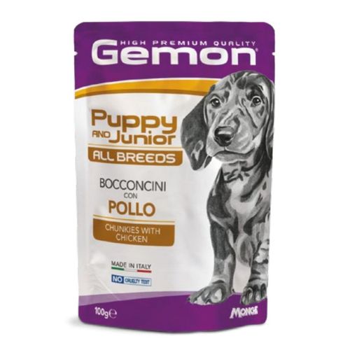 Gemon Dog Puppy & Junior All Breeds Busta Multipack 24x100G