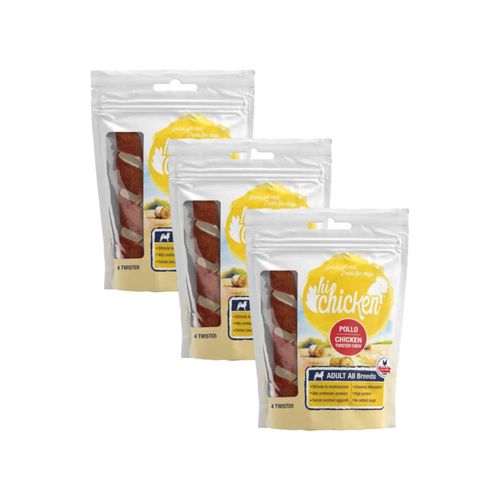 Kit Risparmio 3x140G Hi Chicken Dog Snack Twister