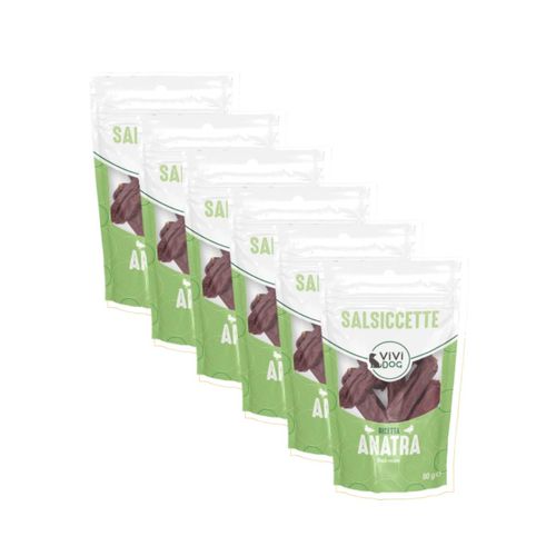 Kit Risparmio 6x80G ViVi Dog Snack Salsiccette